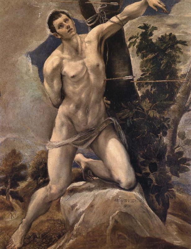 El Greco St Sebastian Germany oil painting art